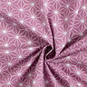 Tissu en coton Cretonne Étoiles japonaises Asanoha – raisin,  thumbnail number 3