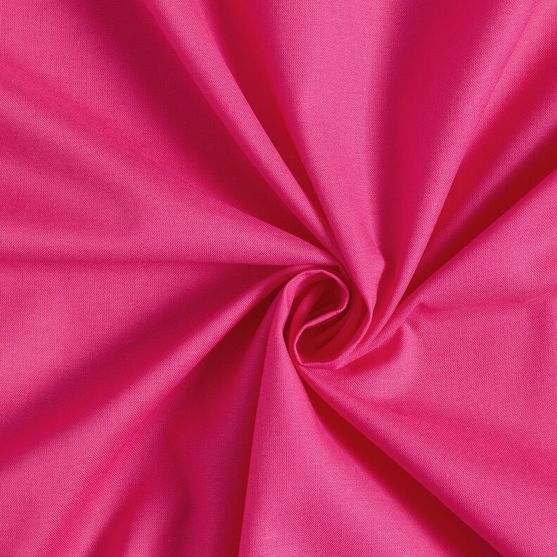 Tissu en coton Cretonne Uni – rose intense,  image number 1