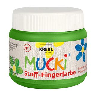 MUCKI Peinture au doigt pour tissu [ 150 ml ] | Kreul – vert, 
