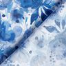 Tissu viscose Fleurs avec touches de couleur – bleu roi/blanc,  thumbnail number 4