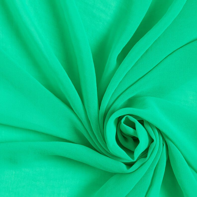 Crêpe Chiffon Uni – vert émeraude,  image number 1