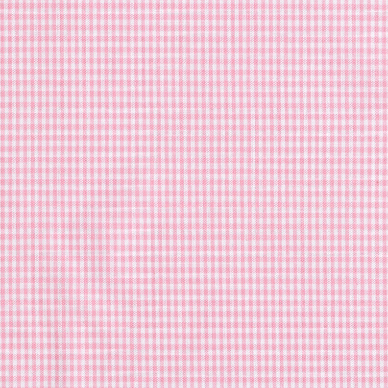 Tissu en coton Vichy à carreaux 0,2 cm – rose/blanc,  image number 1
