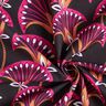 Tissu de décoration Canvas Blumenfächer – noir/rose vif,  thumbnail number 3