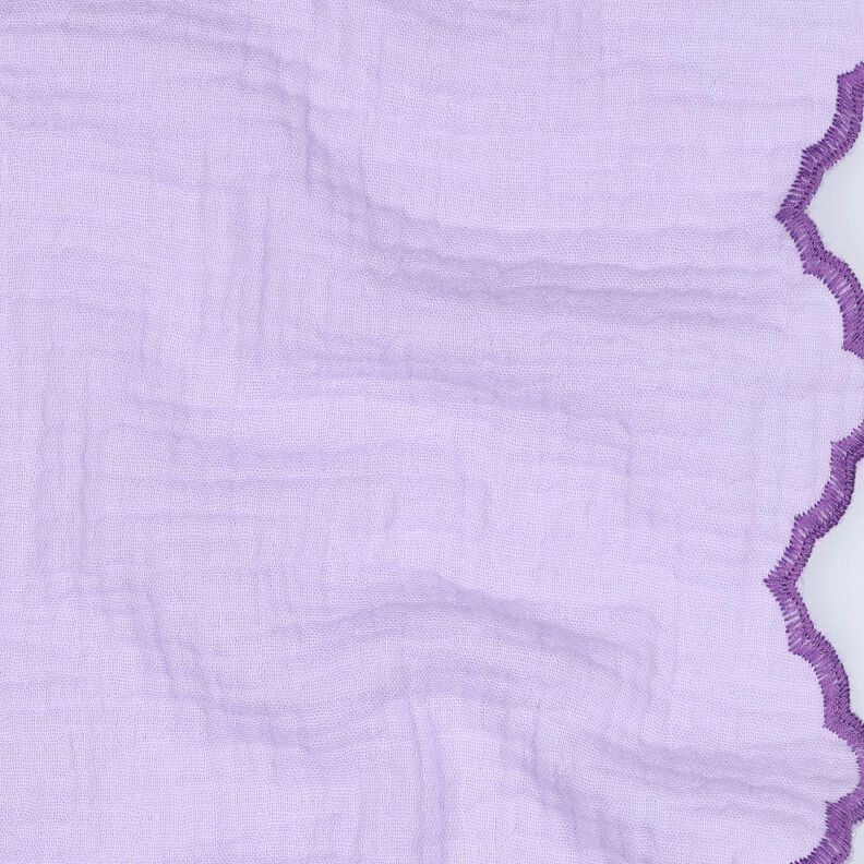 Tissu double gaze de coton Bord incurvé sur les deux côtés  | Poppy Fabrics – mauve/lilas rouge,  image number 2