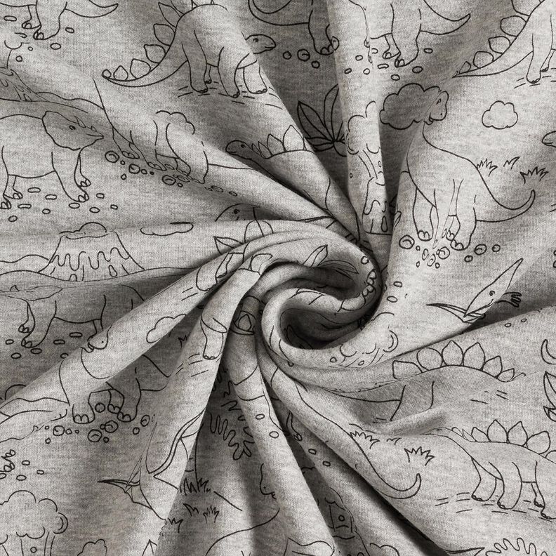 Polaire alpin Dinosaures – argent/noir,  image number 3