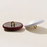 Bouton recouvert Satin mariée – blanc,  thumbnail number 2
