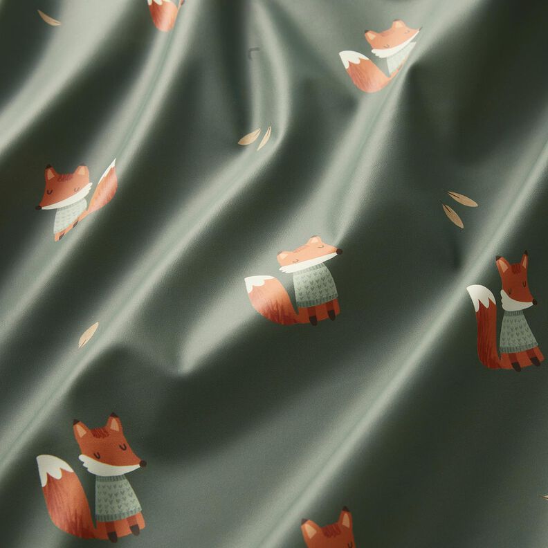 Tissu pour veste de pluie Renard Impression numérique – roseau,  image number 3
