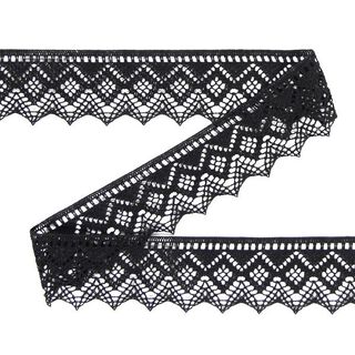 Dentelle au fuseau (45 mm) 17 – noir, 
