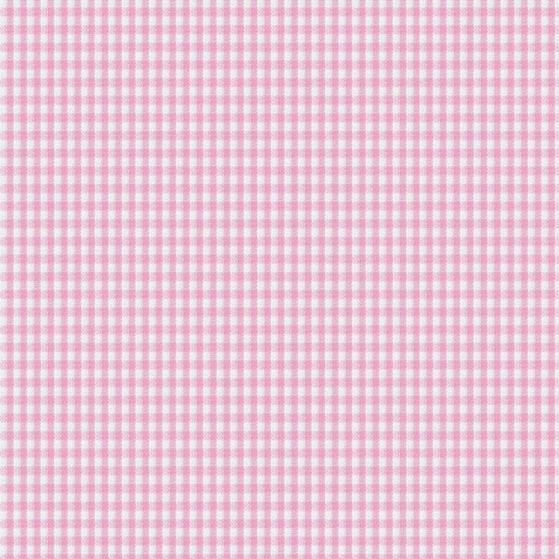 Tissu en coton Vichy à carreaux 0,2 cm – rose/blanc,  image number 1