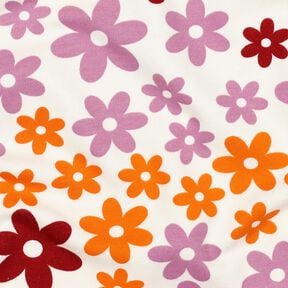 Sweat douillet Fleurs colorées | Poppy Fabrics – écru, 