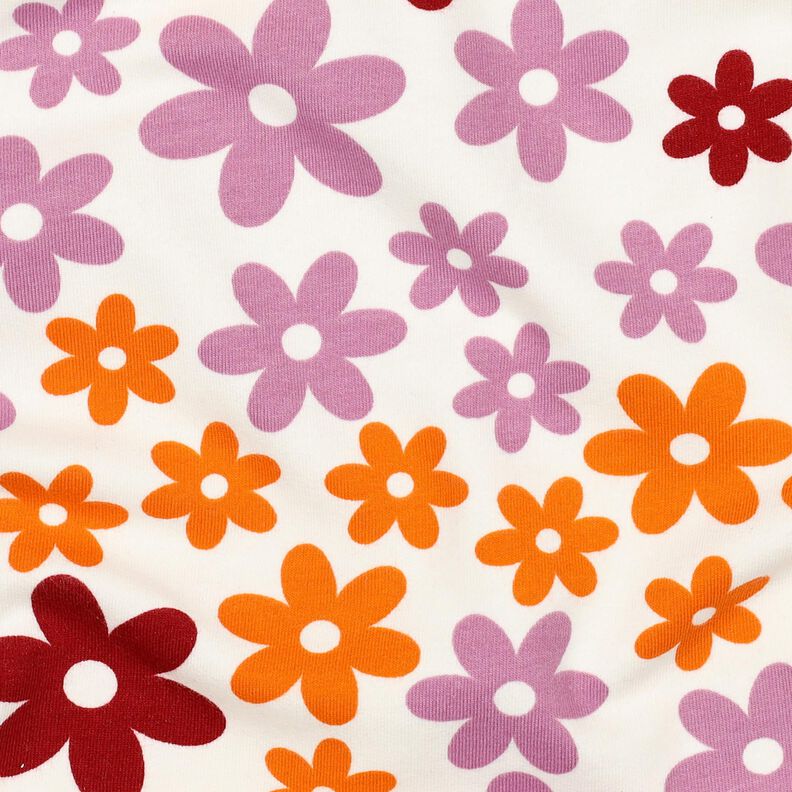 Sweat douillet Fleurs colorées | Poppy Fabrics – écru,  image number 2