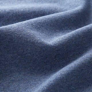 Bord-côte en coton mélangé recyclé – bleu jean, 