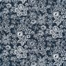 Mélange viscose lin Fleurs esquissées – bleu nuit/blanc,  thumbnail number 1