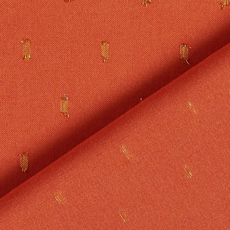 Tissu en viscose gouttes scintillantes – terre cuite,  image number 5