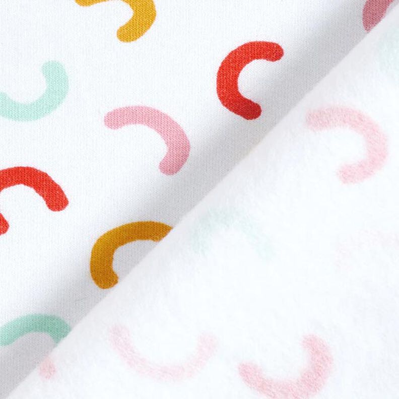 Sweatshirt gratté Arcs colorés – blanc,  image number 5