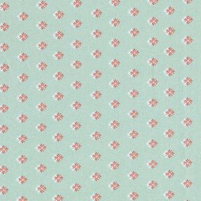 Tissu en coton Popeline Mini pointes – menthe clair/vieux rose foncé, 