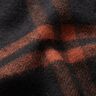 Tissu pour manteau en laine mélangée à carreaux tartan – terre cuite/noir,  thumbnail number 3