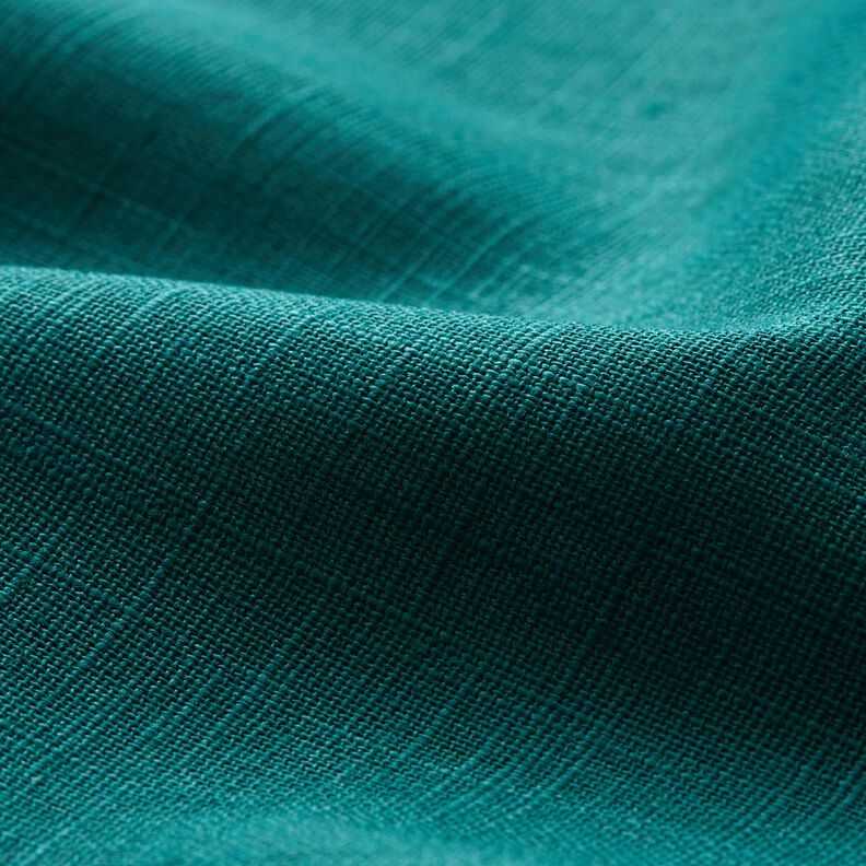 Tissu de lin en ramie mélangée medium – sapin bleu,  image number 2
