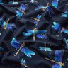 Jersey coton Libellules | Glitzerpüppi – bleu nuit/turquoise clair,  thumbnail number 2