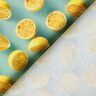 Tissu en coton Popeline citrons frais – eucalyptus/jaune citron,  thumbnail number 4