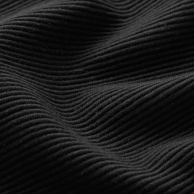 Jersey côtelé ottoman uni – noir,  image number 3