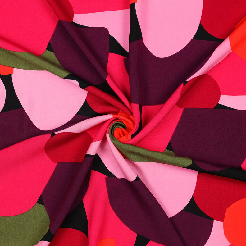 Tissu viscose LENZING™ ECOVERO™ Rockpool | Nerida Hansen – noir/rose intense,  image number 3