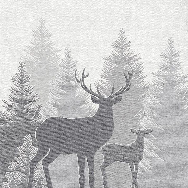 Panel Gobelin Cerfs – gris,  image number 1