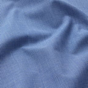 Tissu pour chemise à mini carreaux – blanc/bleu jean, 