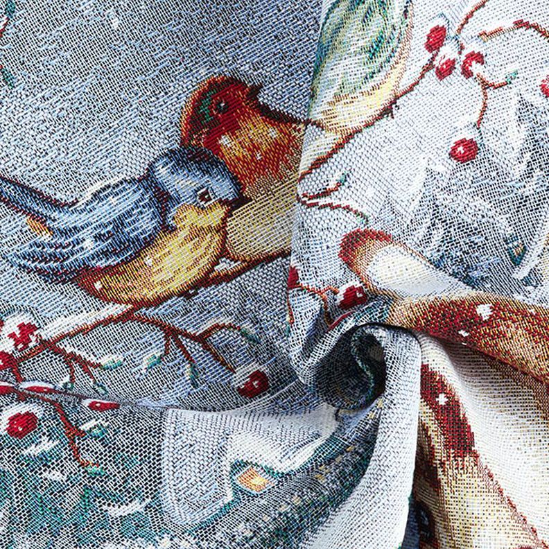 panneau décoratif Gobelin Chat avec cadeaux – bleu clair/carmin, image number 3