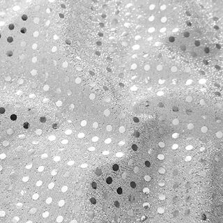 Tissu à paillettes petits pois – gris, 