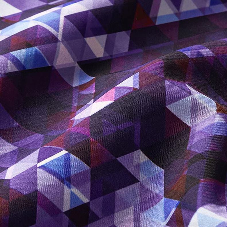 Softshell Triangles multicolores Impression numérique – raisin,  image number 3