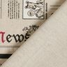 Tissu de décoration Semi-panama Journal international – nature/noir,  thumbnail number 4
