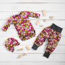 Jersey coton Fleurs colorées | Poppy Fabrics – raisin,  thumbnail number 6