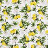 Tissu en coton Cretonne Branches de citronnier – blanc/jaune citron,  thumbnail number 1