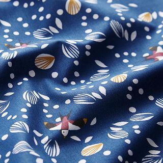 Tissu en coton Cretonne Hirondelles – bleu marine, 