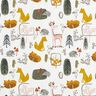 Popeline coton Animaux de la forêt – écru,  thumbnail number 1