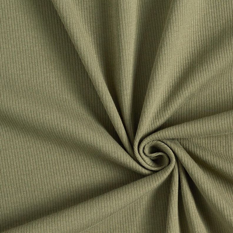 Jersey côtelé côtes 2-1-1-1 fines – kaki clair,  image number 1