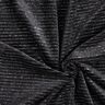 Tissu Nicki Rayures pailletées – noir/argent métallisé,  thumbnail number 3