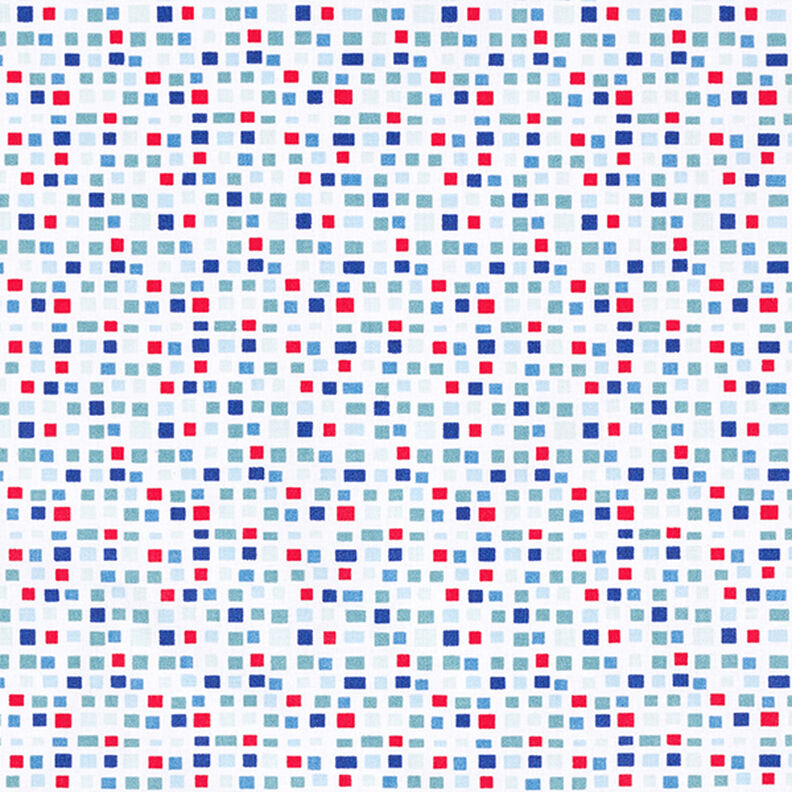 Tissu en coton Cretonne Carreaux – bleu,  image number 1