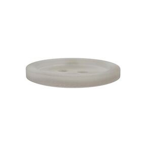 Bouton plastique 2 trous Basic - gris clair, 