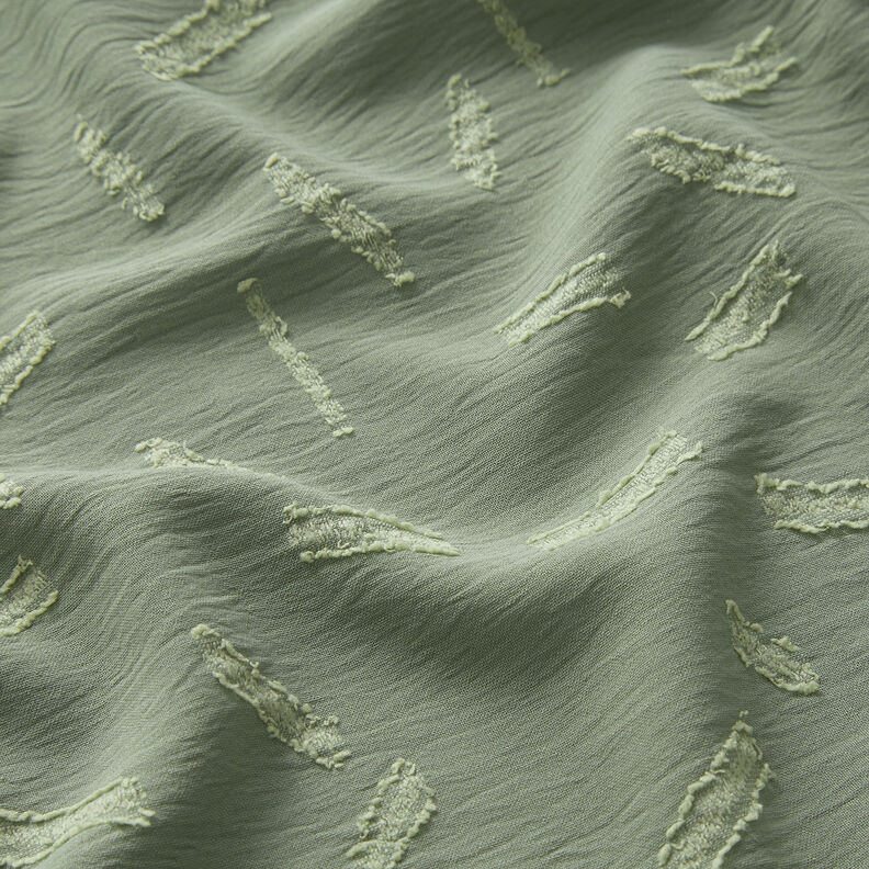 Jacquard dobby Rayures – kaki,  image number 2