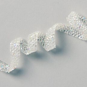 Galon perlé thermocollant - blanc, 