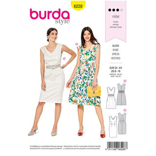 Robe fourreau, Burda 6228 | 34 - 44, 