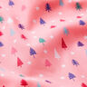 Tissu en coton Popeline Mini sapins – rose vif/blanc,  thumbnail number 2