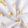 Tissu double gaze de coton Giraffen – blanc/jaune soleil,  thumbnail number 3