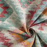 Tissu de décoration Gobelin Losanges Ethno – turquoise clair/beige clair,  thumbnail number 3