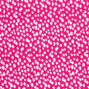 Tissu pour maillot de bain à petites taches – rose intense/blanc, 