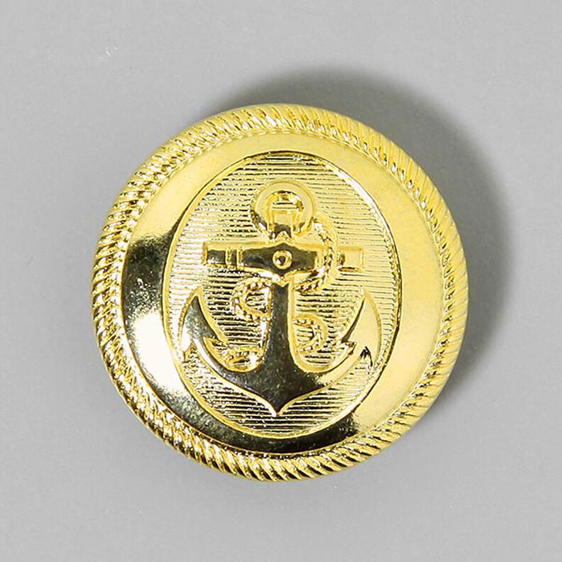Bouton métallique Ancre – or métallique,  image number 1