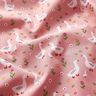 Popeline coton Oies dans un pré – rose,  thumbnail number 2