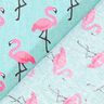 Coton enduit Flamant rose – bleu clair,  thumbnail number 3
